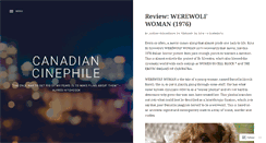Desktop Screenshot of canadiancinephile.com
