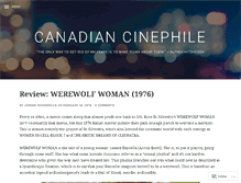 Tablet Screenshot of canadiancinephile.com